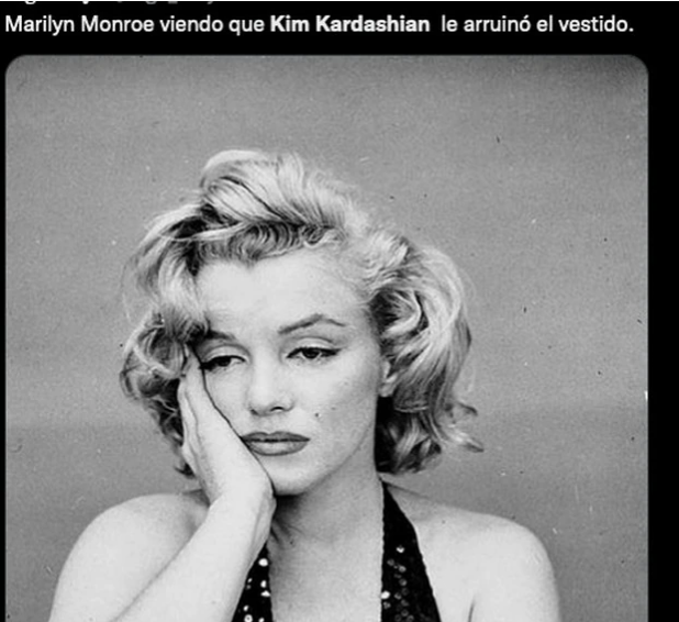 Los divertidos memes por el daño provocado por Kim Kardashian al vestido de Marilyn Monroe