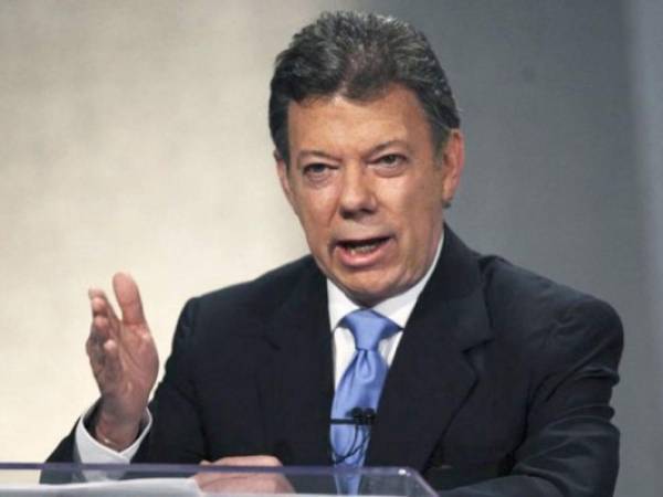 El presidente colombiano Juan Manuel Santos apeló por la paz.