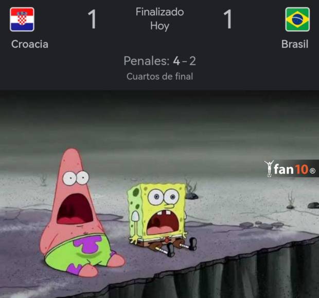 ¡No perdonan! Divertidos memes destrozan a Brasil tras caer eliminado en penales ante Croacia