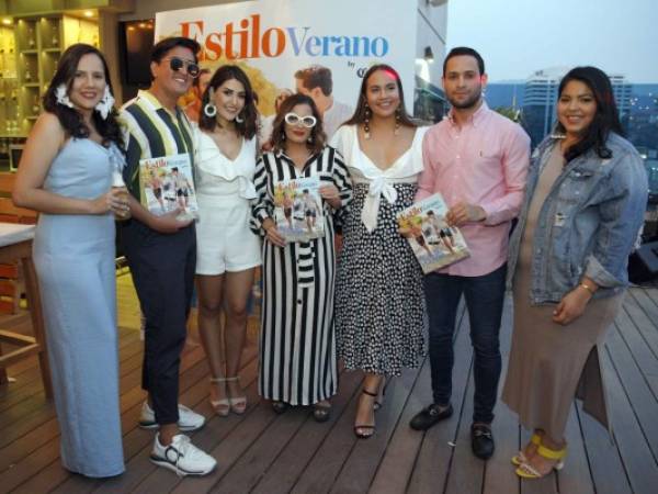 Karen Osorio, José Vargas, Marí Bardaji, Blanca Bendeck, Angella Andonie, Kervin García y Tania Orellana. Foto: EL HERALDO/Emilio Flores