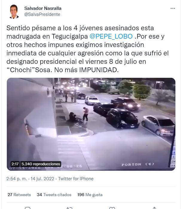 El mandatario compartió su opinión a través de su cuenta de Twitter.