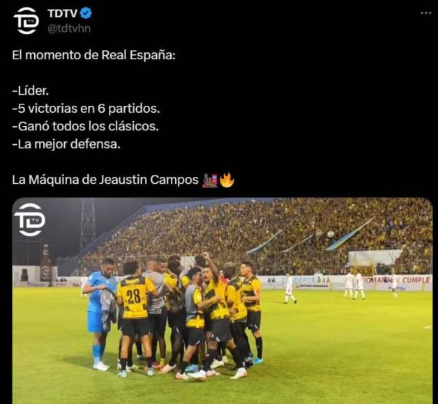 ¡Se deshacen en elogios! Prensa reacciona al trabajo de Jeaustin Campos al frente de Real España