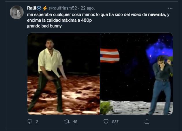 El video de “Neverita” dejó los mejores memes de Elvis Crespo y Bad Bunny