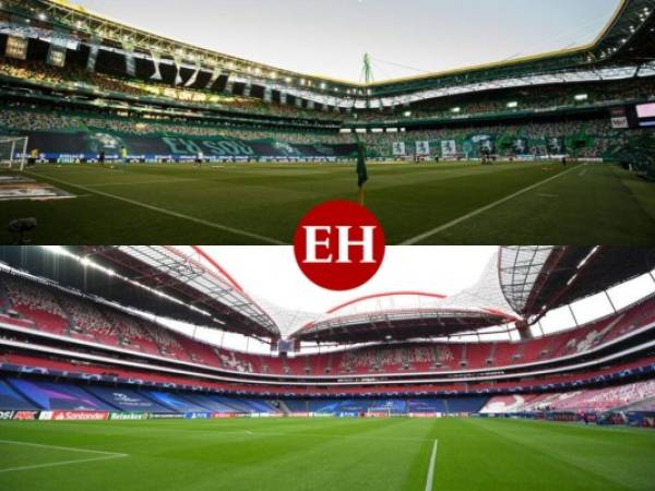 Ambos escenarios cuentan con categoría 4 de UEFA, por lo que pueden ser sede de finales europeas. Fotos: AP y Twitter Sporting de Lisboa