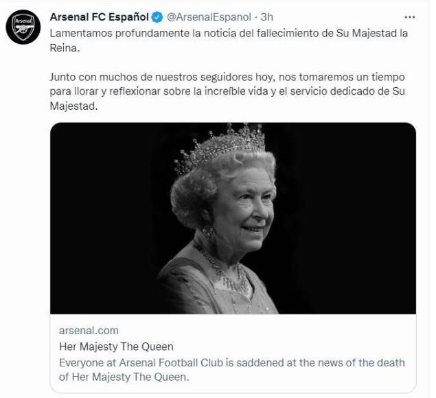 Muestras de pesar: Así llora el fútbol inglés la muerte de Isabel II