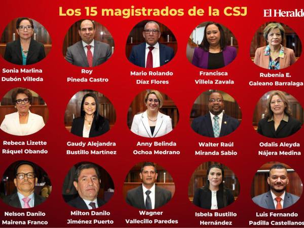 La Corte Suprema de Justicia para el período 2023-2030 está conformado por 8 mujeres y 7 hombres.