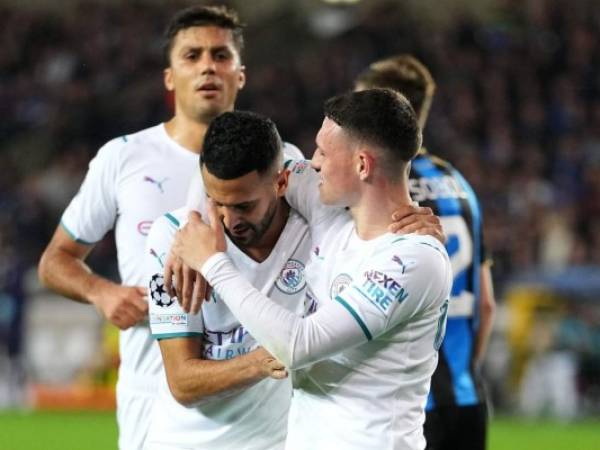 Riyad Mahrez marcó dos goles y Joao Cancelo, Kyle Walker y Cole Parker uno cada uno. Foto: Jack Grealish en Twitter.