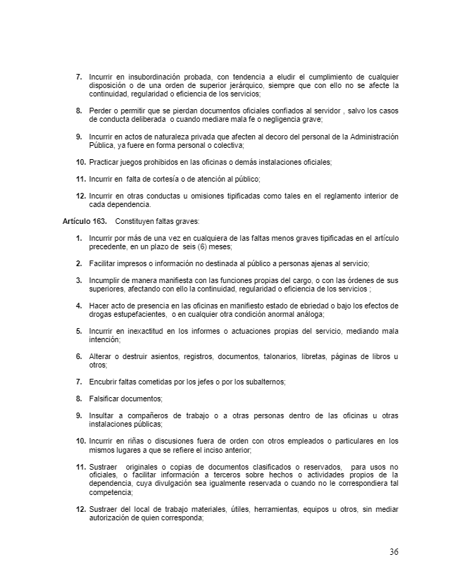 $!El Reglamento de la Ley del Servicio Civil, en su artículo número 163 numeral cuatro prohíbe enfáticamente a los empleados el consumo del alcohol en las instituciones del Estado