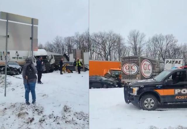 Muertos, heridos, caos vial y millonarias pérdidas dejó masivo accidente en Pensilvania