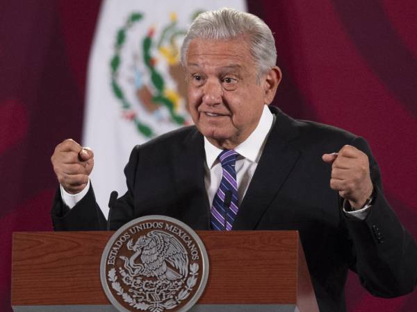 El presidente de México, Andrés Manuel López Obrador, en una conferencia de prensa matutina en Ciudad de México.