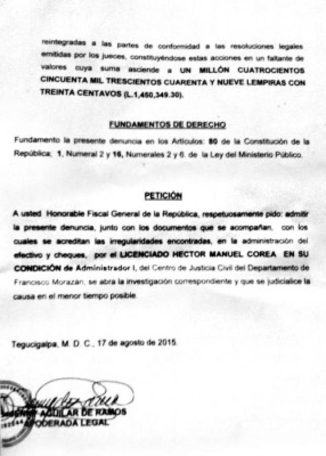 Hace más de un año se denunció el extravío de los L 1.4 millones