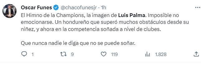 ”Superó muchos obstáculos”, “gran actuación”, “dio su primer paso”: prensa hondureña se rinde en elogios a Luis Palma tras debutar en Champions