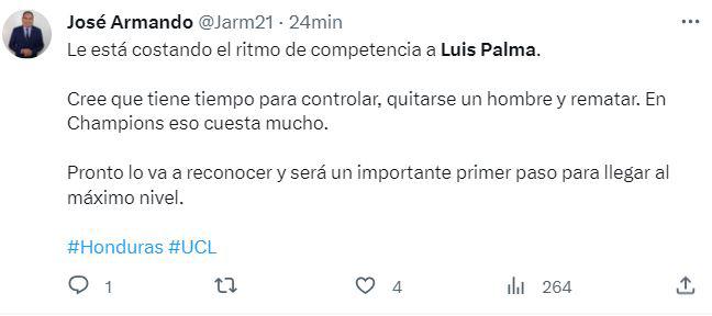 ”Superó muchos obstáculos”, “gran actuación”, “dio su primer paso”: prensa hondureña se rinde en elogios a Luis Palma tras debutar en Champions