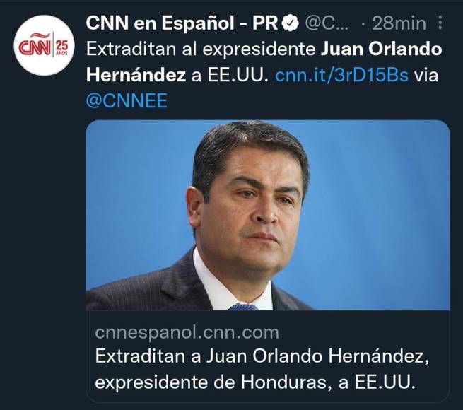 Así informó el mundo sobre la extradición de Juan Orlando Hernández a EEUU