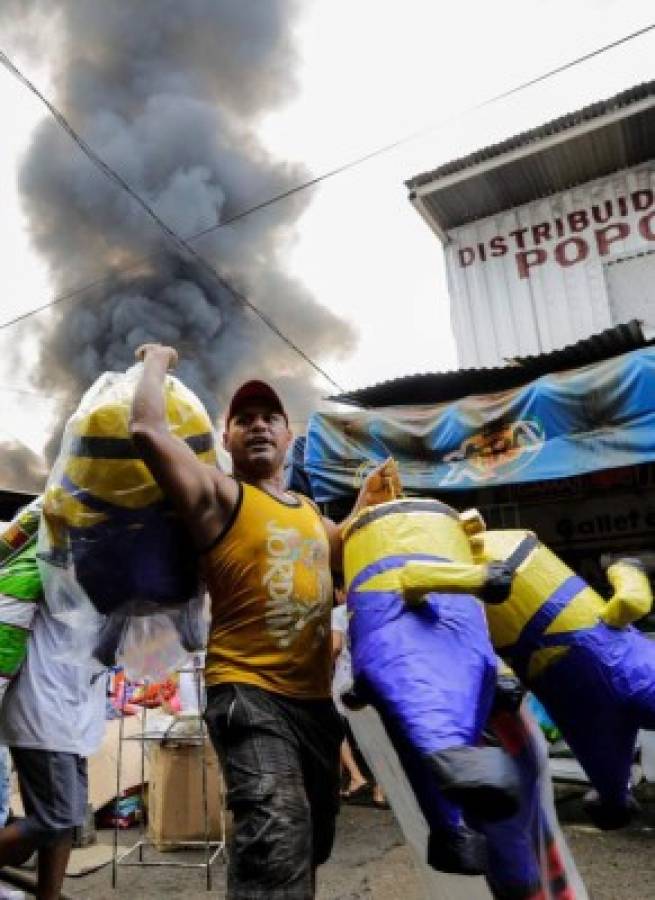 Incendio destruye parte del mayor mercado de Nicaragua