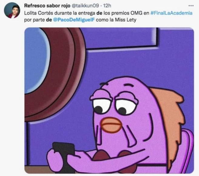 Lolita Cortés y Paco de Miguel, protagonistas de los memes en la final de La Academia