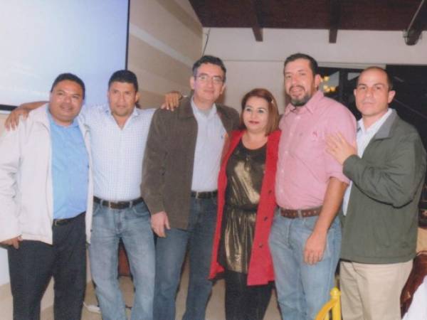 Wilson Bueso, Amilcar Gómez, Roberto Ordóñez, Mirna Chicas, Manuel Rodríguez y Aristóteles Serafein