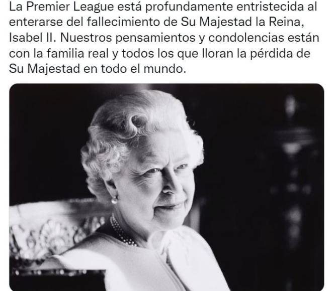 Muestras de pesar: Así llora el fútbol inglés la muerte de Isabel II