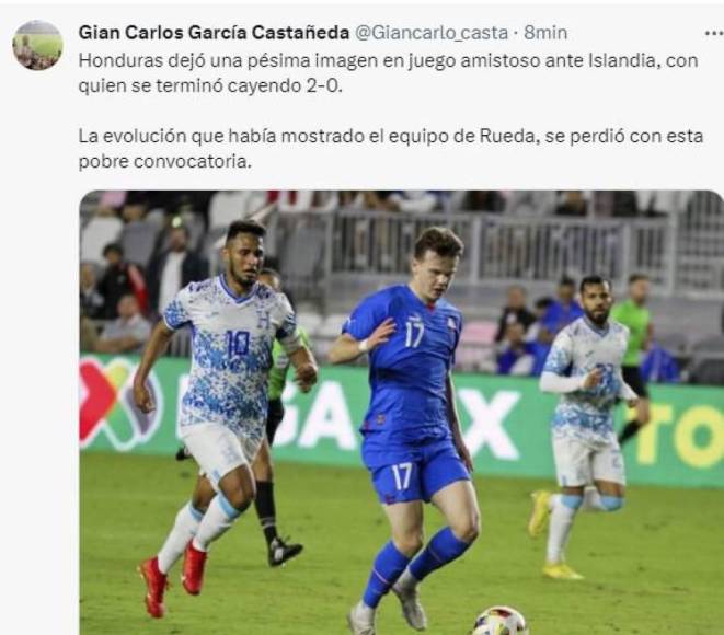 Lo que dicen los periodistas tras derrota de Honduras ante Islandia