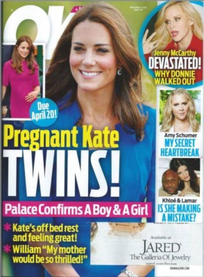 Kate Middleton y el príncipe William esperan mellizos