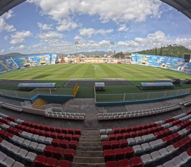 Estadio Nacional Chelato Uclés sigue recibiendo mejoras y así luce su nueva gradería