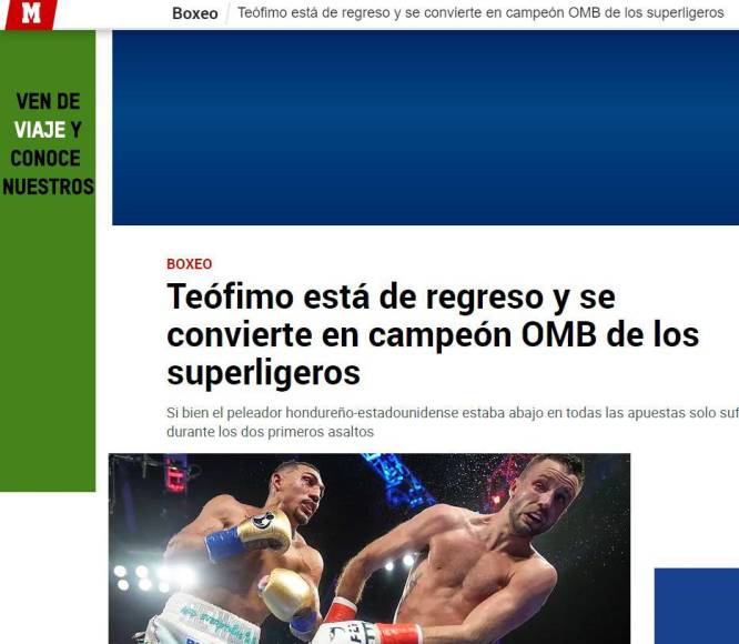 Prensa internacional reacciona al triunfo de Teófimo López ante el escocés Josh Taylor