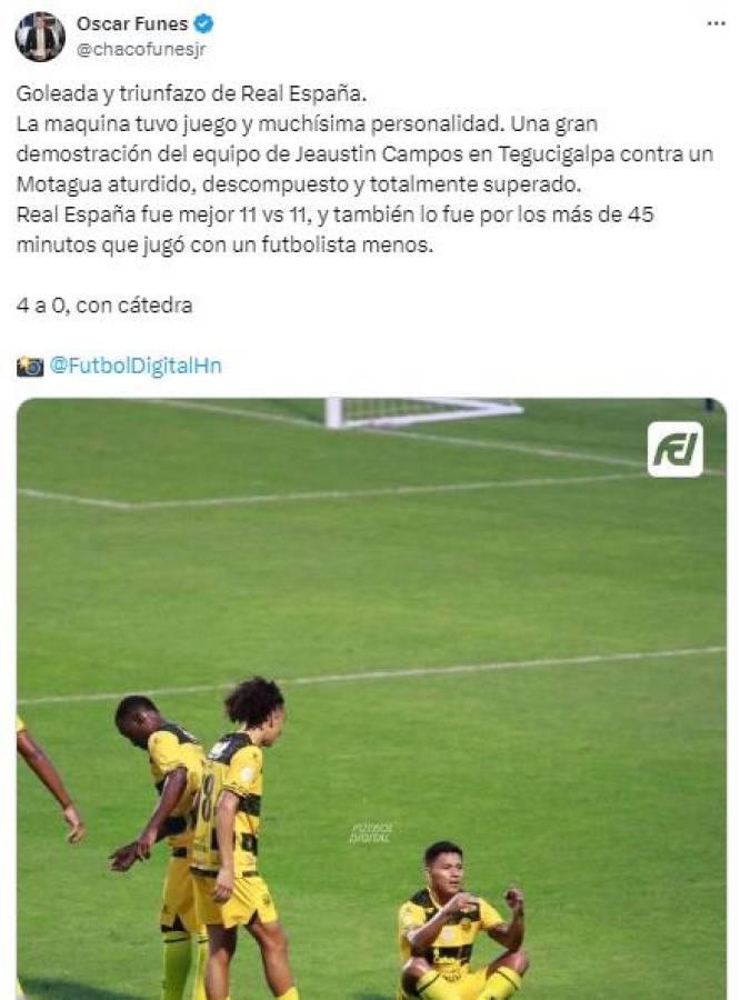 Prensa se rinde ante Real España tras golear a Motagua y esto dicen de Diego Vazquez