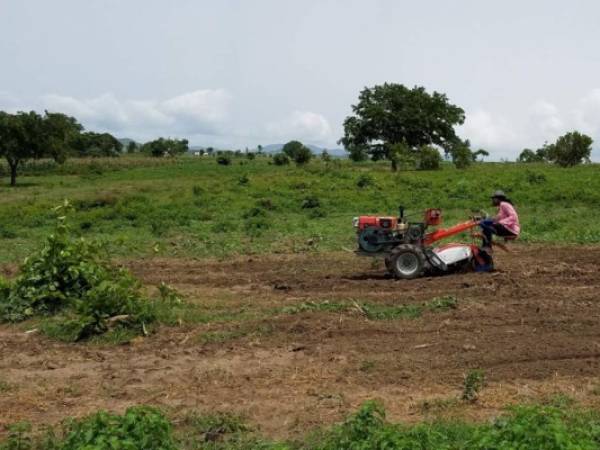 'The 'Smart Tractor' is a smart two-wheeled tractor with GPS antennas that allows tracking its use.