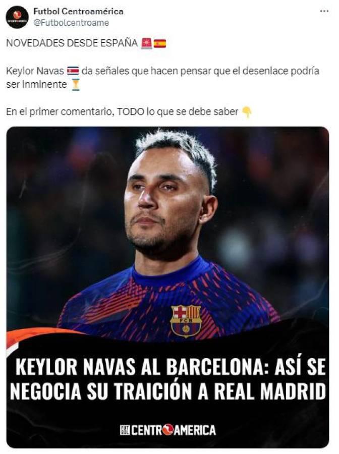 Keylor Navas interesa al FC Barcelona: Así reaccionó la prensa deportiva