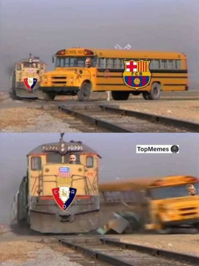 Los divertidos memes que dejó goleada a Barcelona por Osasuna