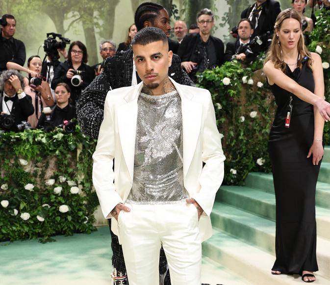 Rauw Alejandro y su primer desfile en la Met Gala 2024