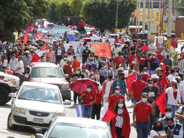 Más de 20 mil personas recorrerán cuatro kilómetros desde Casa Presidencial hasta el Congreso Nacional a partir de las 3:00 de la tarde.