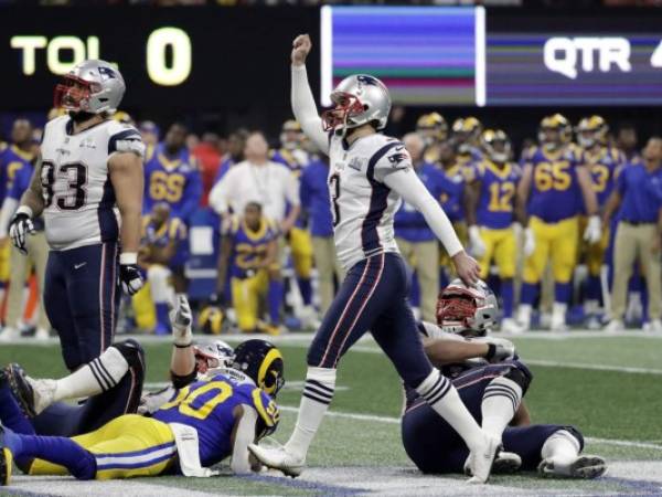 Los Patriots de Nueva Inglaterra derrotan 13-3 a los Rams de Los Ángeles para conquistar su sexto Super Bowl.