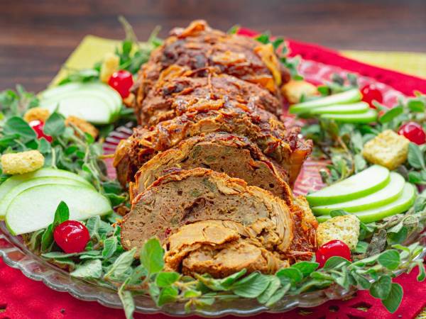 Lomo de cerdo con relleno navideño y más delicias para festejar