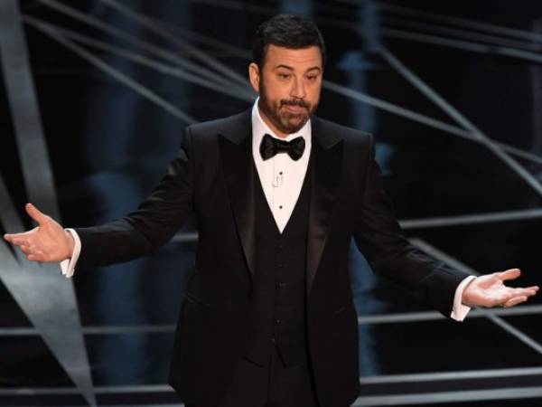 Jimmy Kimmel durante la ceremonia 89 de los Premios Oscar 2017 (Foto: Agencias/AFP / Noticias de Entretenimiento EL HERALDO Honduras)