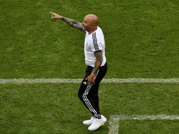 Jorge Sampaoli, entrenador de la selección de Argentina que fracasó en el Mundial de Rusia 2018.