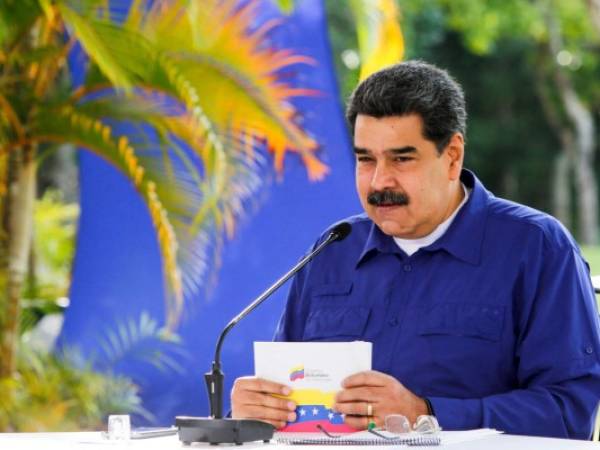 El presidente venezolano Nicolás Maduro no se ha referido al bloqueo de su cuenta. Foto: Agencia AFP.