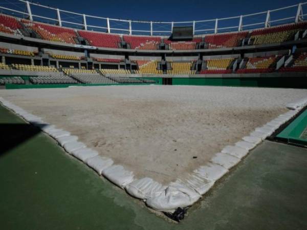 Así permanece el centro de tennis de los Juegos Olímpicos de Río 2016 (Foto: AFP / Deportes EL HERALDO Honduras)