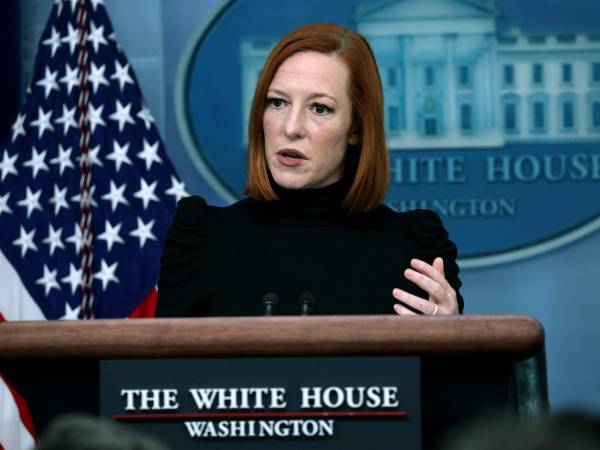 La portavoz de la Casa Blanca, Jen Psaki.