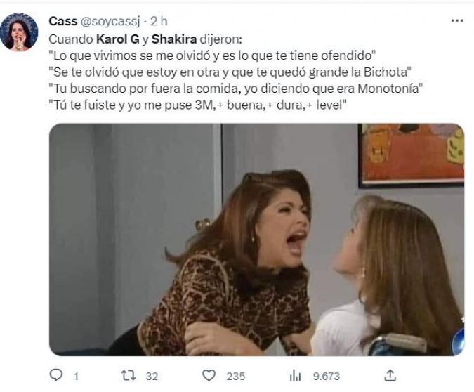 Contra Piqué y Anuel: los divertidos memes que dejó “TQG” de Shakira y Karol G