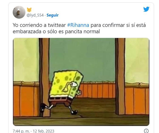 Los mejores memes que dejó el embarazo de Rihanna en el Super Bowl