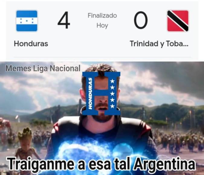 Los divertidos memes que dejó goleada de Honduras a Trinidad y Tobago