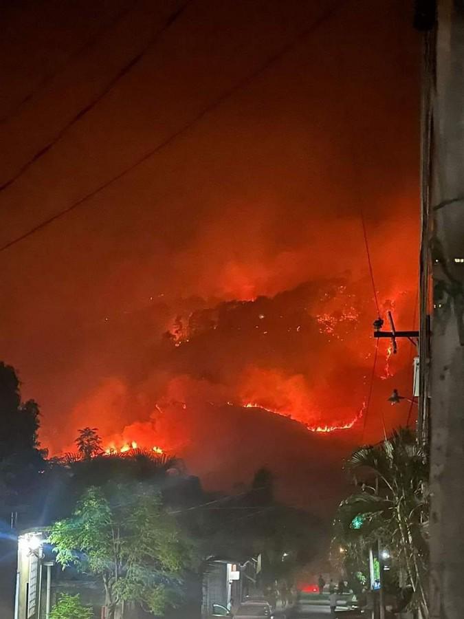 El siniestro comenzó a afectar la zona en horas de la tarde del día miércoles.