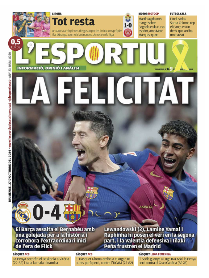 Barcelona humilló a Real Madrid y estas son las portadas de la prensa: “Nueva era”