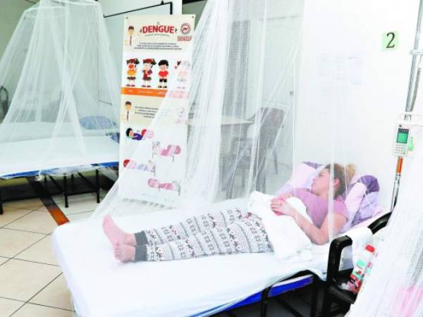 Las salas de los hospitales capitalinos permanecieron abarrotadas de personas enfermas por el dengue en el 2019.