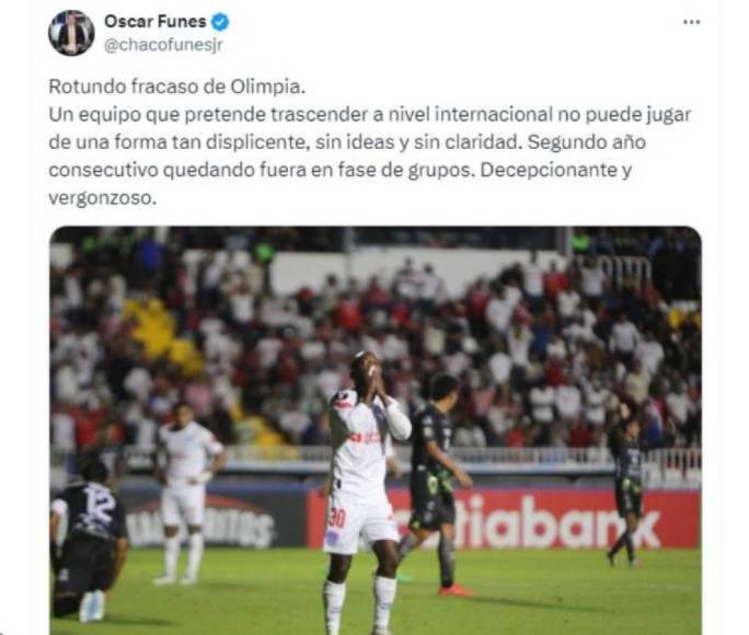 Olimpia eliminado de Copa Centroamericana y estos son los ‘culpables’, según periodistas