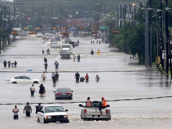 Houston y Luisiana -donde residen hondureños- son dos de las ciudades más afectadas por Harvey. (Foto: AFP/ El Heraldo Honduras/ Noticias de Honduras)