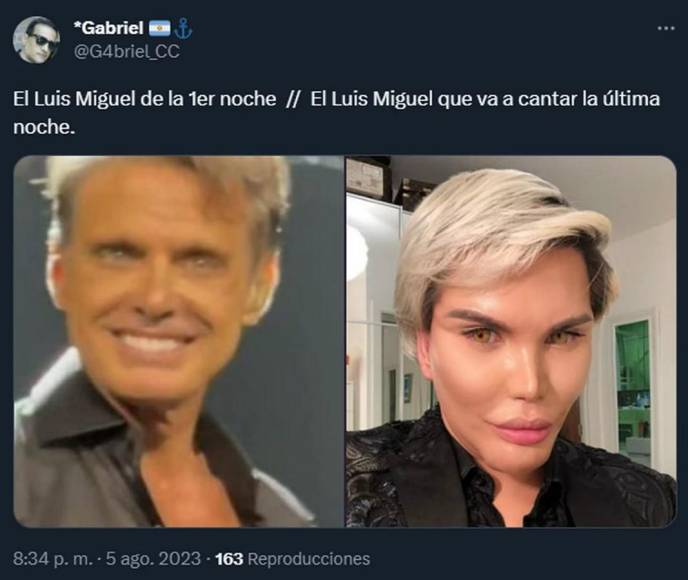 Los memes que dejó la extraña apariencia de Luis Miguel en su gira ¿Es él?