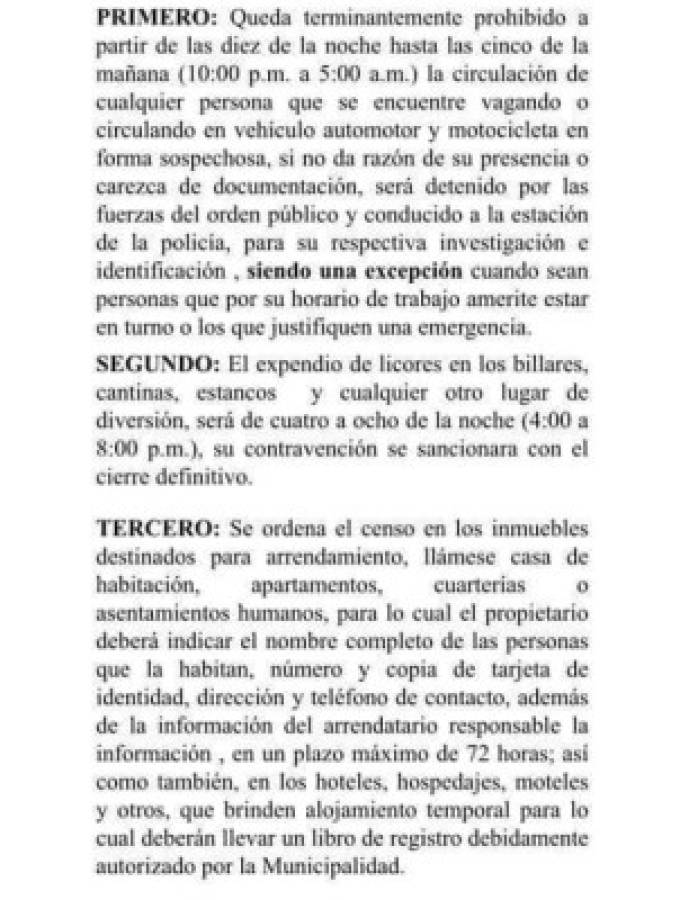 Toque de queda en Talanga por 45 días ante ola de inseguridad