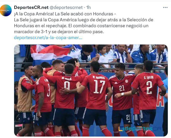 ”Papá a la Copa América”: Prensa tica destaca triunfo de Costa Rica sobre Honduras